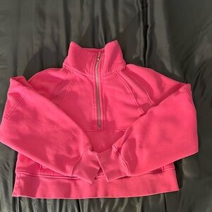 Lululemon scuba Cropped Oversized Half Zip Funnelneck Sweatshirt Sz XS/S